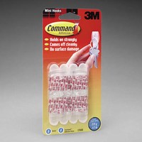MINI HOOKS WHITE 6 HOOKS