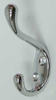 COAT HOOK HEAVY DUTY CHROME 3 1/2IN