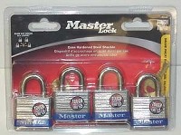 PADLOCK LAMINATED KEYED-A-LIKE 4 PK