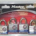 PADLOCK LAMINATED KEYED-A-LIKE 4 PK