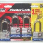 PADLOCK 1.5IN WITH 2IN SHACKLE 4 PK