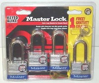 PADLOCK 1.5IN WITH 2IN SHACKLE 4 PK