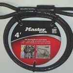 PADLOCK CABLE 3/8-IN X 4FT