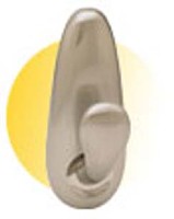 ADHESIVE HOOK MEDIUM NICKEL