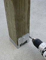 ADJUSTABLE POST BASE 16GA 4 X 4IN