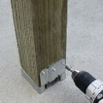 ADJUSTABLE POST BASE 16GA 4 X 4IN
