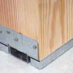 ADJUSTABLE POST BASE 16GA 6 X 6IN