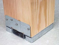 ADJUSTABLE POST BASE 16GA 6 X 6IN