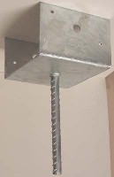 REBAR SADDLE BRACKET 13GA 6X6-IN