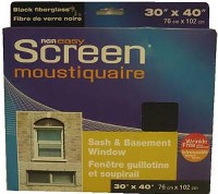 WINDOW SCREEN BLACK 30 X 40-IN