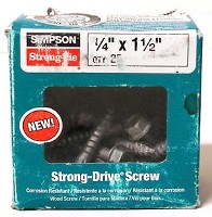STRUCTURAL SCREW .235 X 1-1/2 25PC