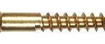 WOOD SCREW FLAT BRASS 8X1IN 45 PACK