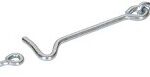 GATE HOOK AND EYE ZINC 3-IN