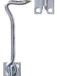 GATE HOOK WITH STAPLE ZINC 5-IN