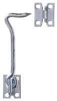 GATE HOOK WITH STAPLE ZINC 5-IN