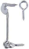 SAFETY GATE HOOK ZINC PLATED 6-IN