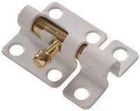 BARREL BOLT WHITE 2-IN