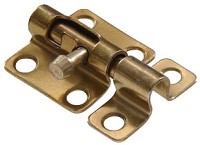 BARREL BOLT ZINC / YELLOW 3-IN
