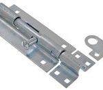 BARREL BOLT ZINC PLATED 8-IN