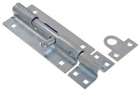 BARREL BOLT ZINC PLATED 8-IN