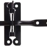 GATE LATCH BLACK 2 X 4-IN