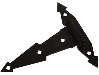 T-HINGE BLACK 8-IN 2-PACK