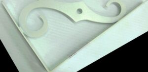 SHELF BRACKET WHITE 8 X 5 1/2-IN