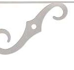 SHELF BRACKET WHITE 10 X 7-IN