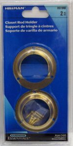 CLOSET POLE SOCKET PLASTIC 2 PIECE
