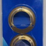 CLOSET POLE SOCKET PLASTIC 2 PIECE