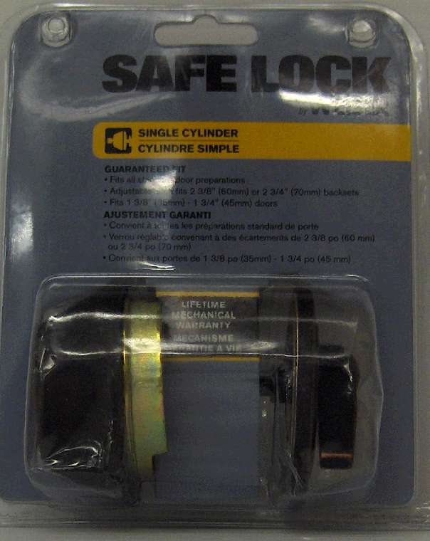 SAFELOCK DEADBOLT SATIN NICKEL