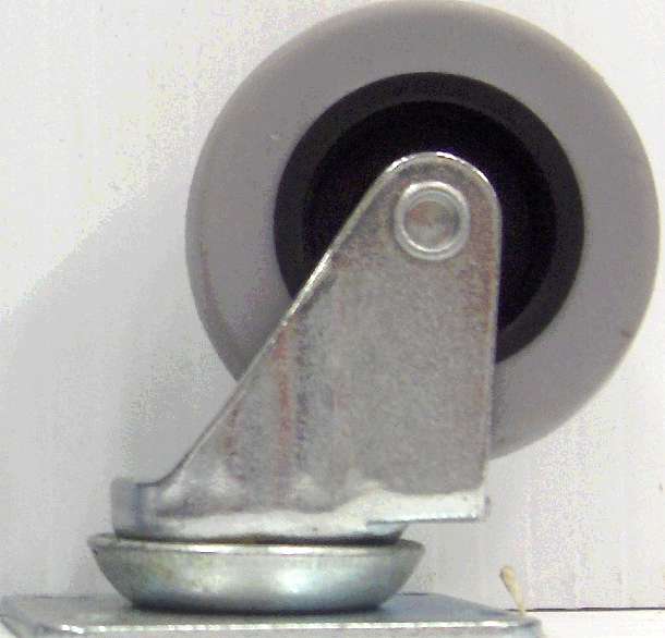 SWIVEL CASTER 2IN RUBBER GREY WHEEL