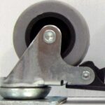 SWIVEL CASTER 2IN GREY WHEEL BRAKE