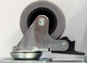 SWIVEL CASTER 2IN GREY WHEEL BRAKE