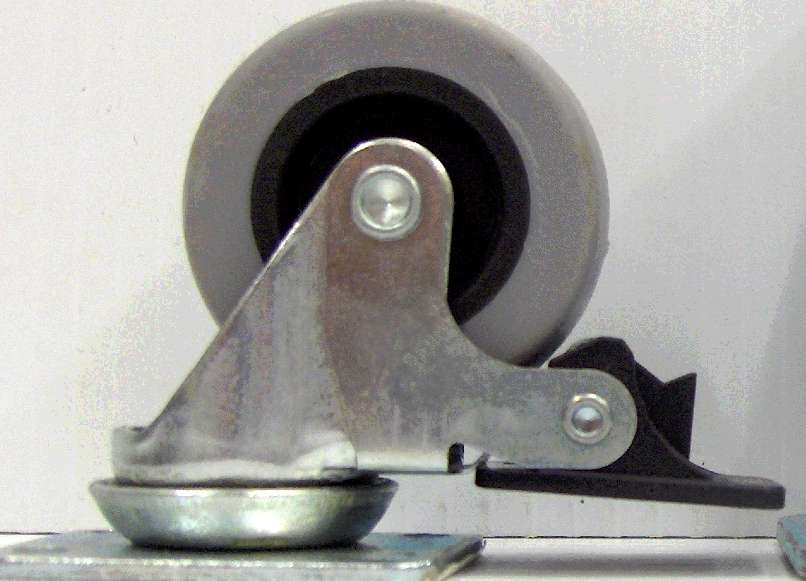 SWIVEL CASTER 2IN GREY WHEEL BRAKE