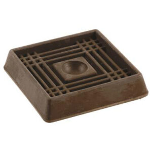 FURNITURE CUP RUBBER BROWN 2-IN 4PK