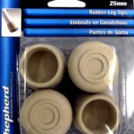 RUBBER LEG TIP WHITE 1-IN 4 PACK