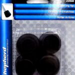 RUBBER LEG TIP BLACK 7/8-IN 4 PACK