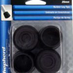 RUBBER LEG TIP BLACK 1-IN 4 PACK