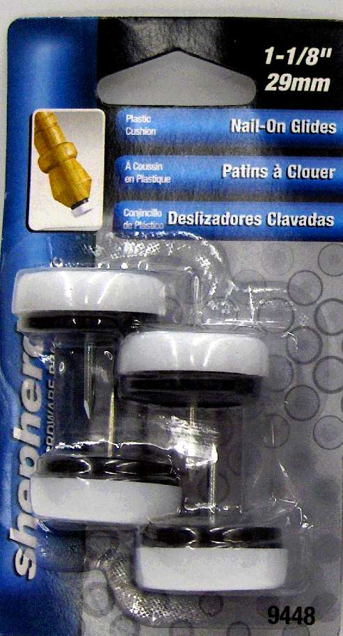 NAIL ON GLIDE WHITE 1 1/8-IN