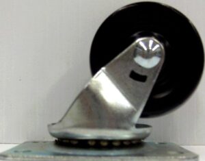 SWIVEL CASTER SOFT RUBBER 2.5-IN