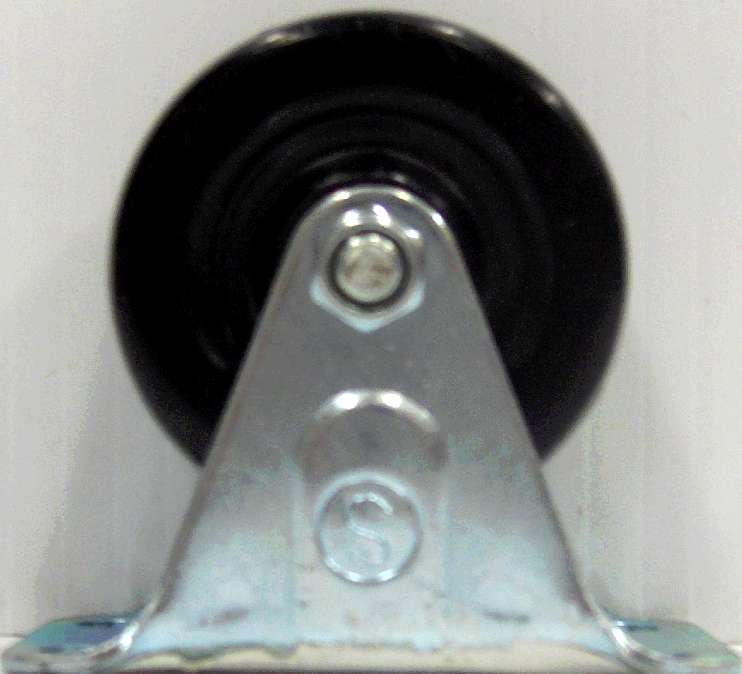 RIGID CASTER RUBBER WHEEL 1.5-IN