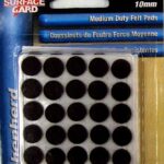 FELT PAD ROUND BROWN 3/8-IN 75 PACK