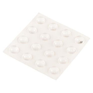 VINYL PAD ROUND CLEAR 3/8-IN 16 PK