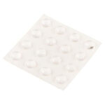VINYL PAD ROUND CLEAR 3/8-IN 16 PK