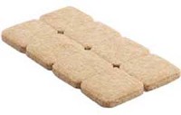 FELT PAD SQUARE BEIGE 1-IN 16 PACK