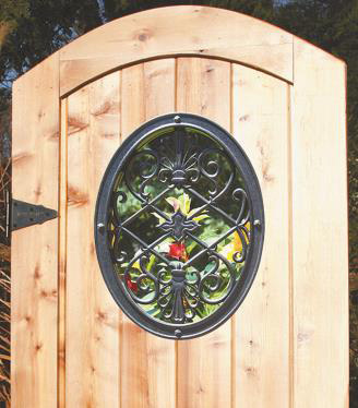 Nuvo Iron decorative oval gate insert 13 × 17 inch