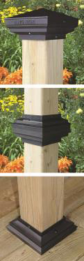 POST BASE SKIRT / CAP ADAPTER 4X4IN