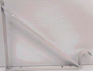 SHELF AND ROD BRACKET WHITE