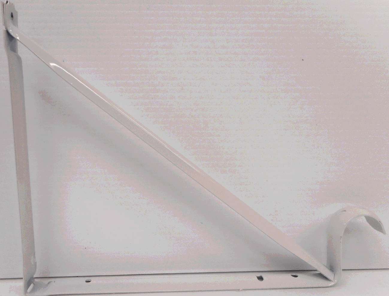 SHELF AND ROD BRACKET WHITE